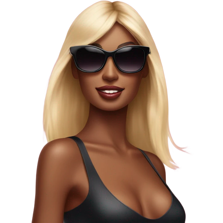 Photo of Victoria secret model posing with sunglasses  emoji