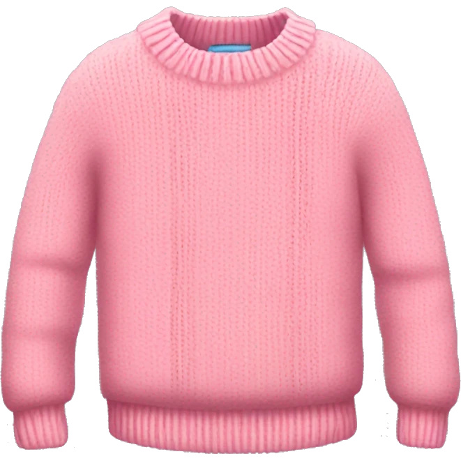 A cute little pink sweater  emoji