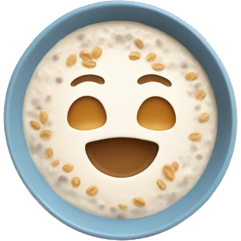 porridge with oat milk emoji