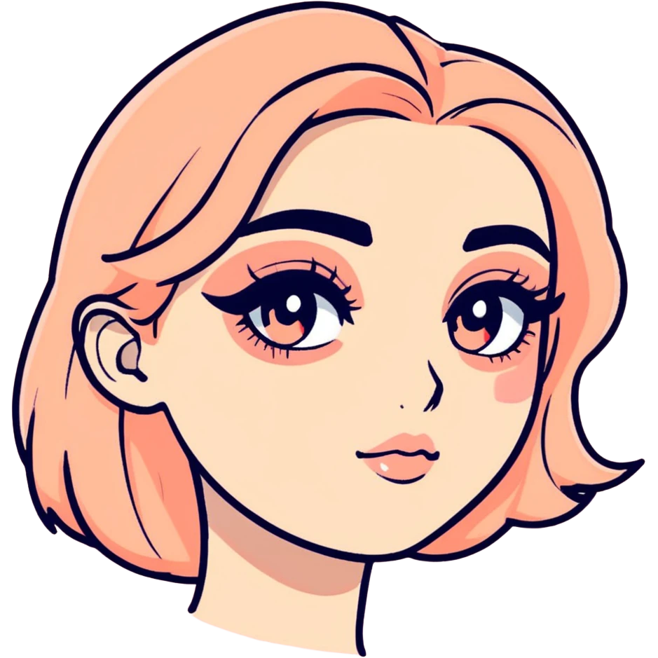 Peach looking emo emoji