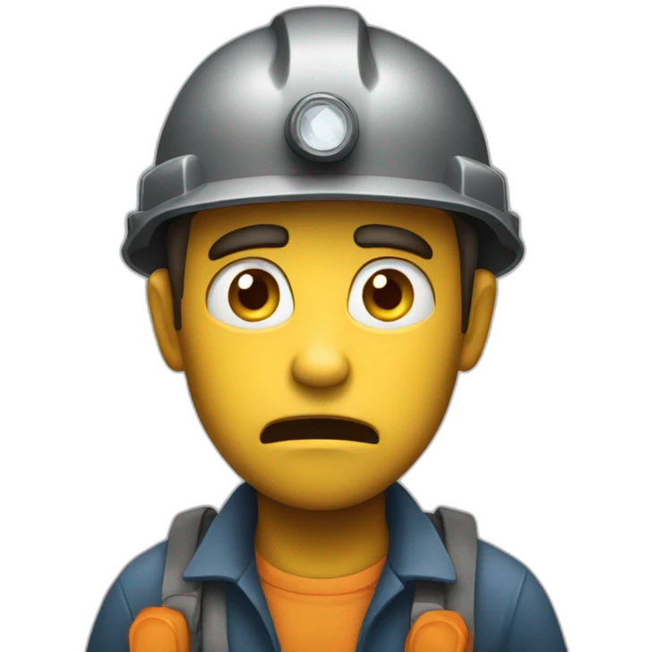 miner scared emoji