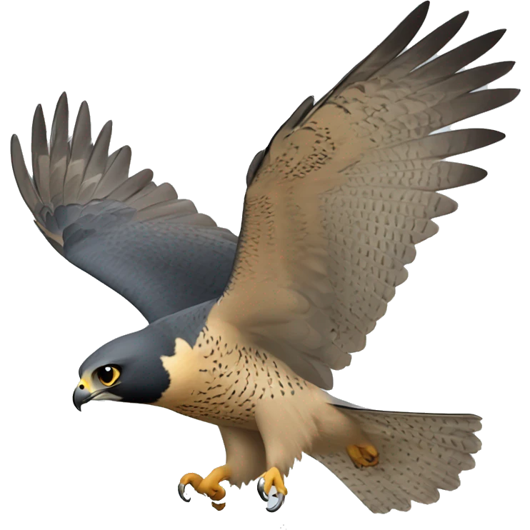 peregrine falcon flying emoji