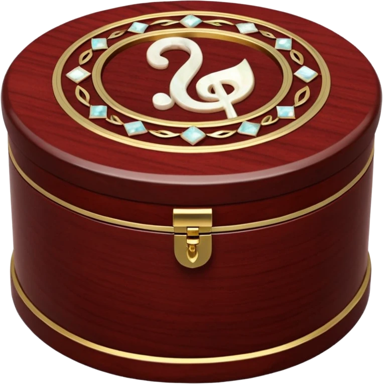  драгоценная шкатулка музыкальная круглая  emoji