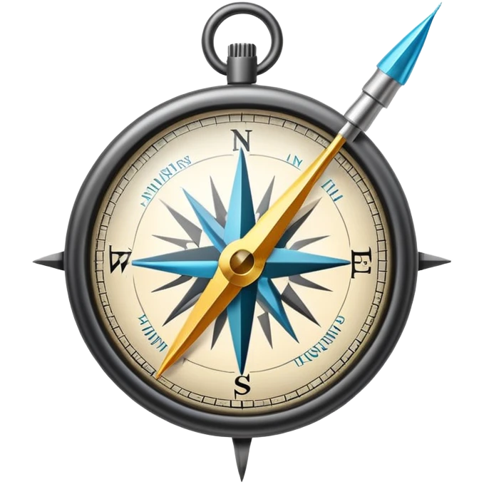 Compass with needle emoji