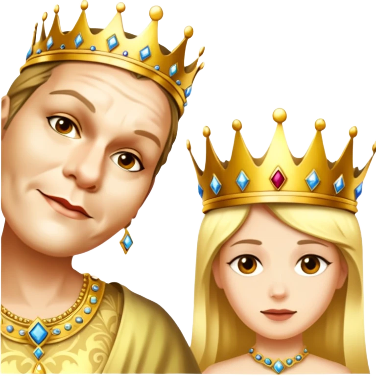 Wearing a crown emoji