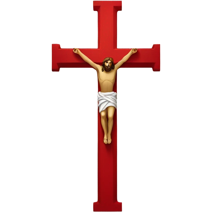 red jesus cross  emoji