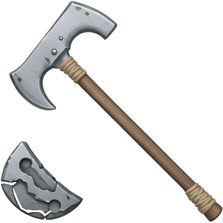 stone ax string emoji