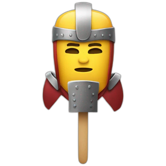 an popcicle who is a warrior emoji