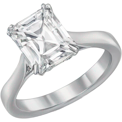 radiant cut engagement ring emoji