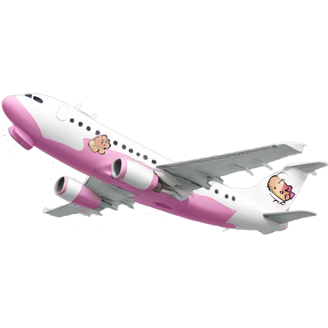 Avión hello kitty emoji