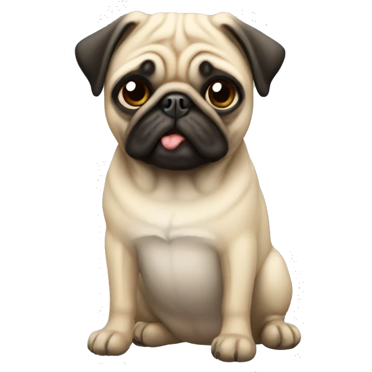 A pug emoji