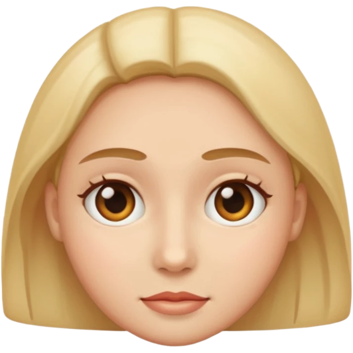 no cheek circles and same size emoji