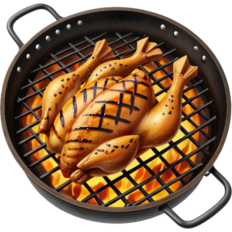 chicken barbeque emoji