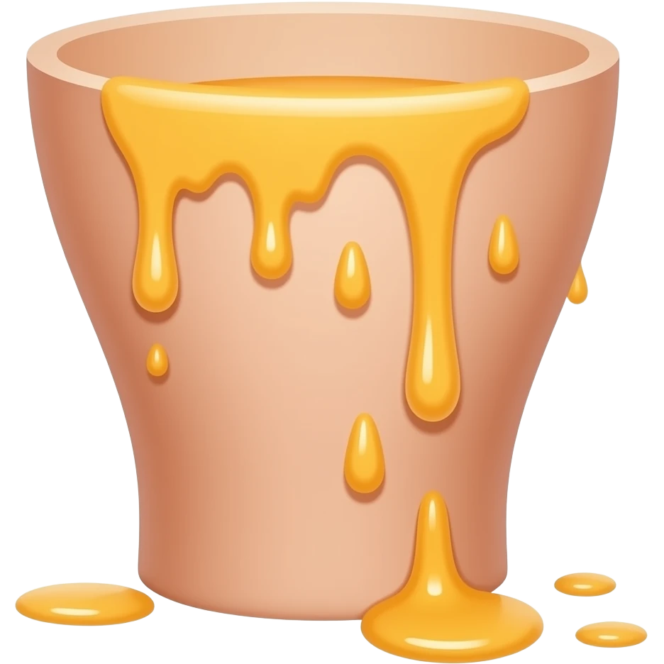 Dripping juice down leg emoji