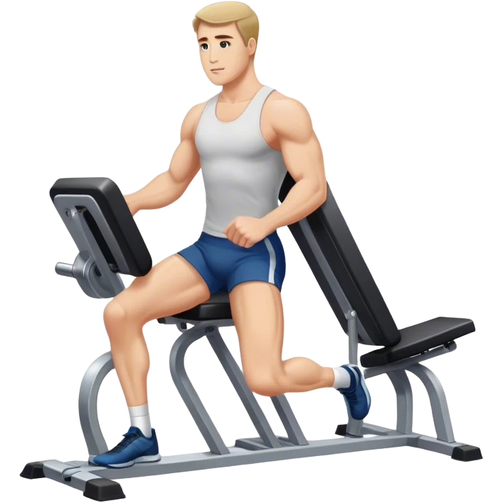 guy leg press machine emoji