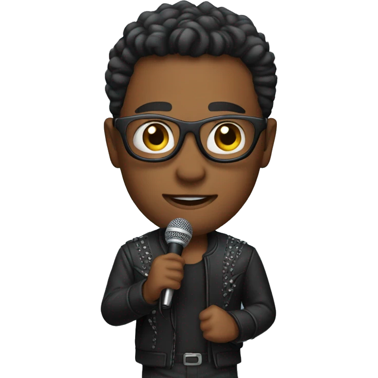 solo male with microphone outfit emoji