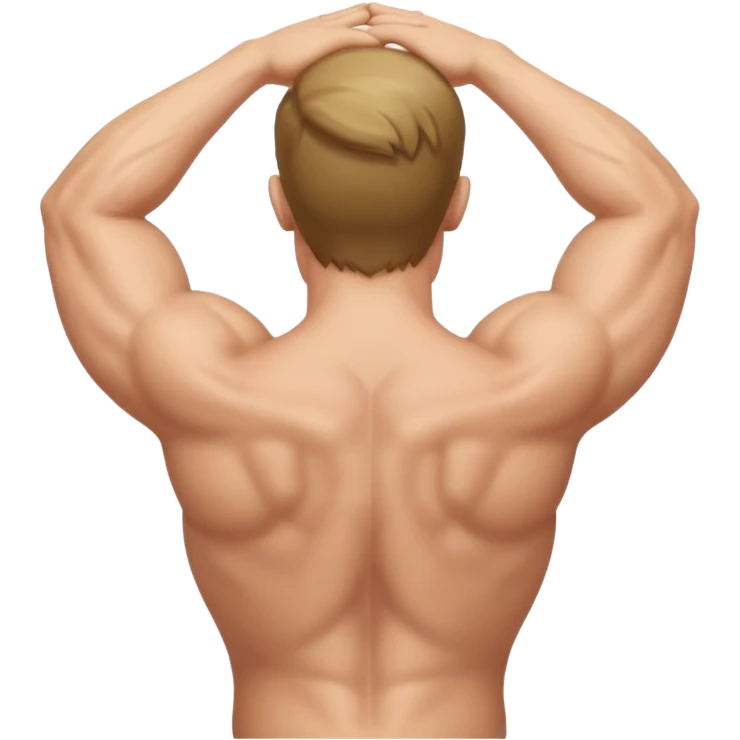 Man with back arched emoji