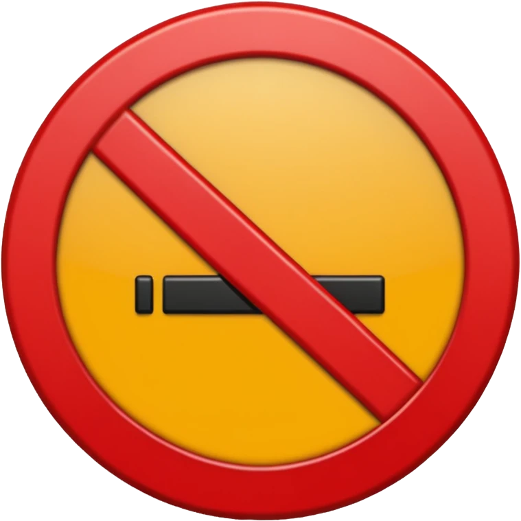 Símbolo De proibido ter buraco emoji