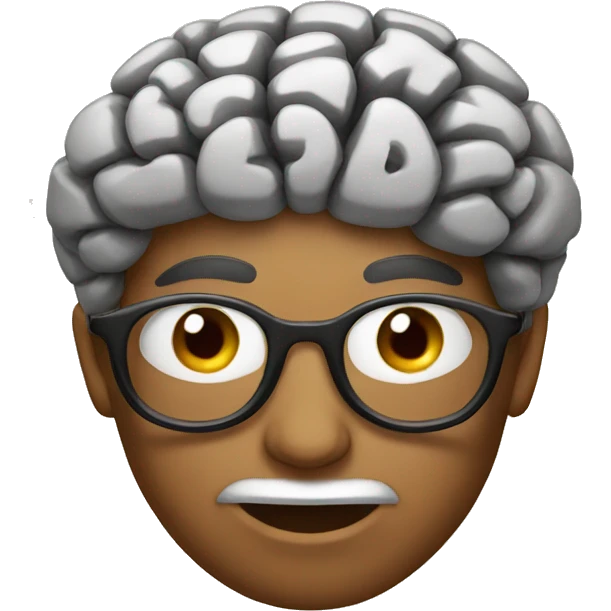 Smart Brain Emoji  emoji