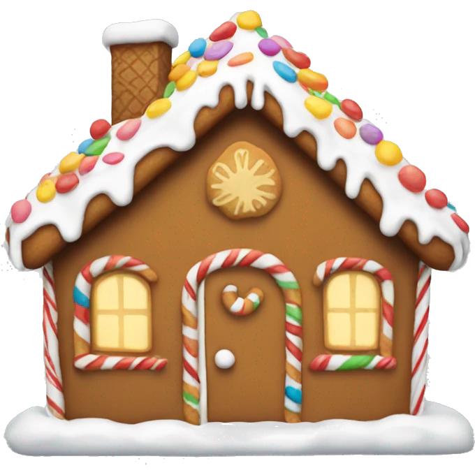 gingerbread house emoji