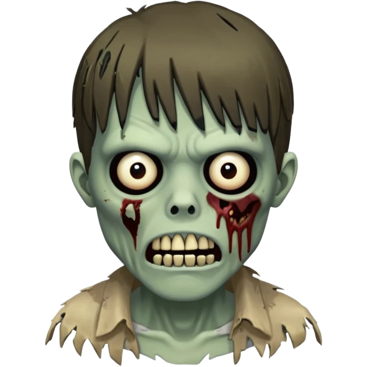 Zumbi com franja emoji
