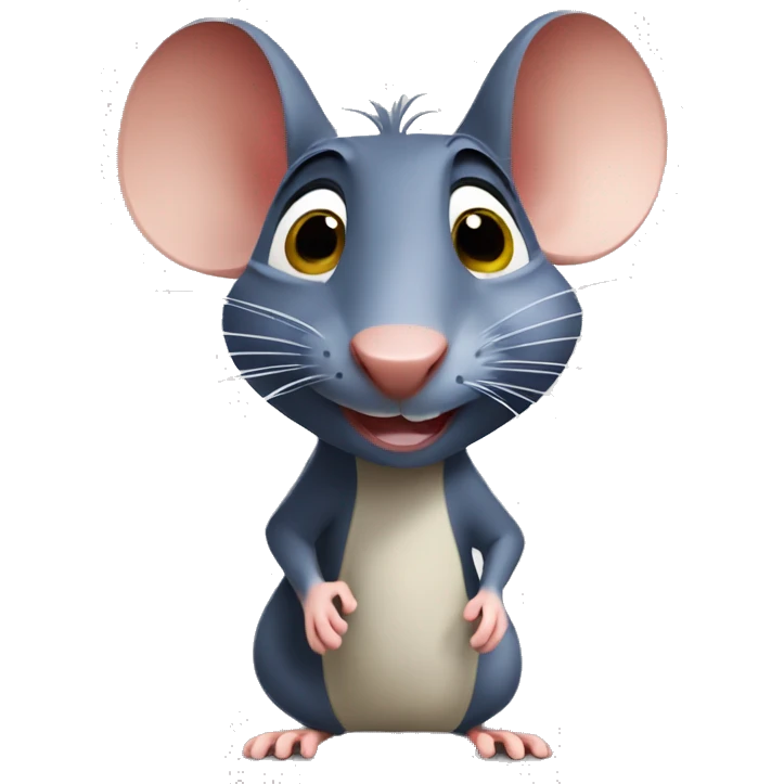Ratatouille- remy- happy rat emoji