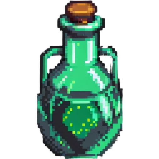 poison potion bottle with green liquid emoji