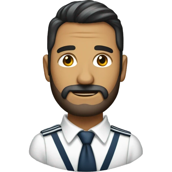 un hombre sin barba vestido con un traje marinero  emoji