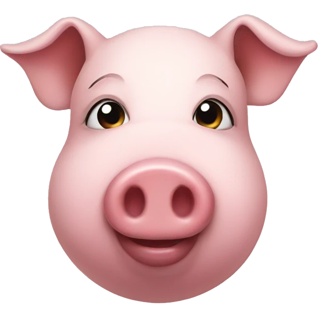 A pig with makeup  emoji