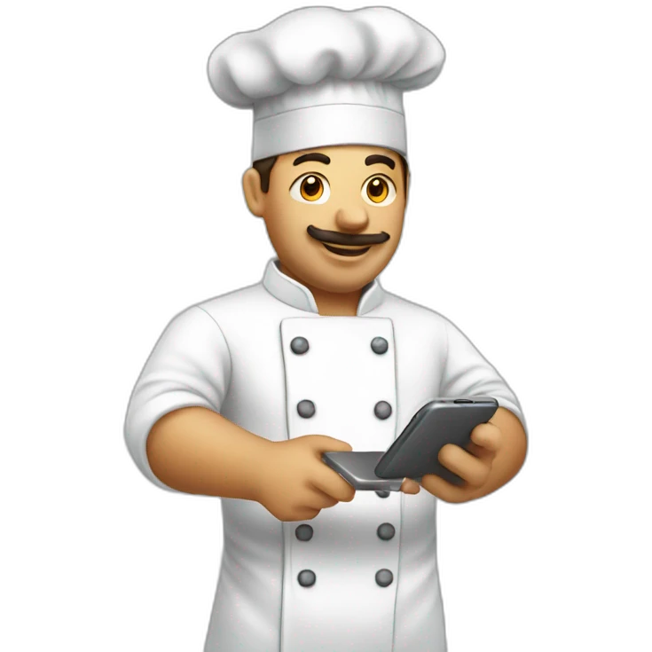 chef cooking smartphone emoji