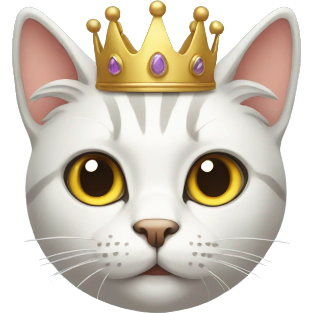 Cat with crown emoji
