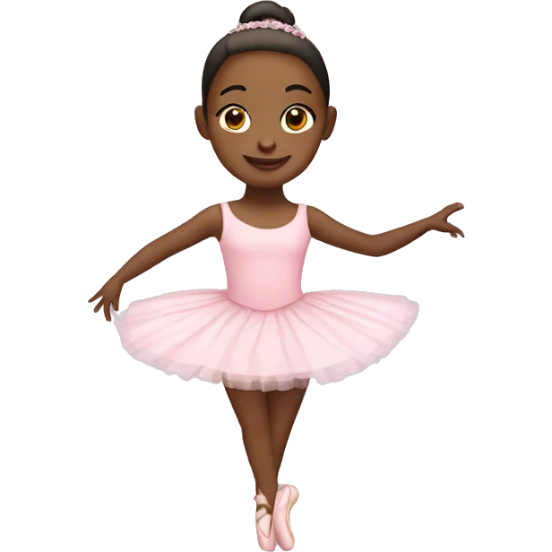 Cute ballerina emoji