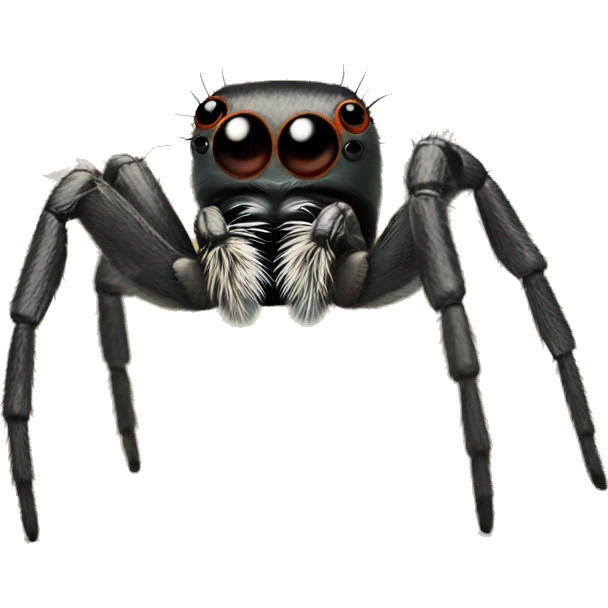 Jumping spider at pottery wheel  emoji