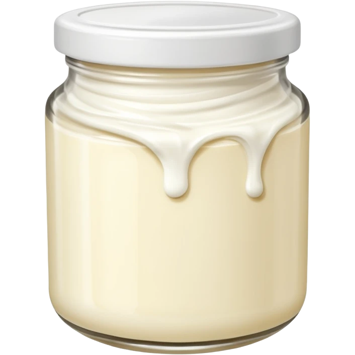 smooth ricotta cream, swirled, no jar emoji