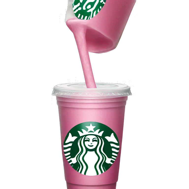 Starbucks pink drink emoji