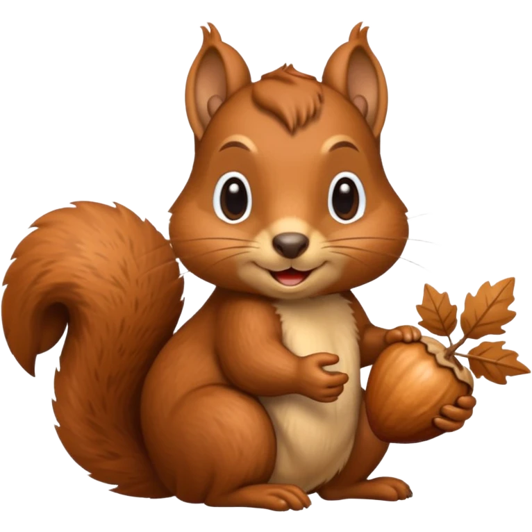squirrel holding an acorn emoji
 emoji