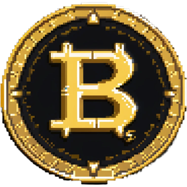 A gold coin with S.R symbols engraved in the center emoji