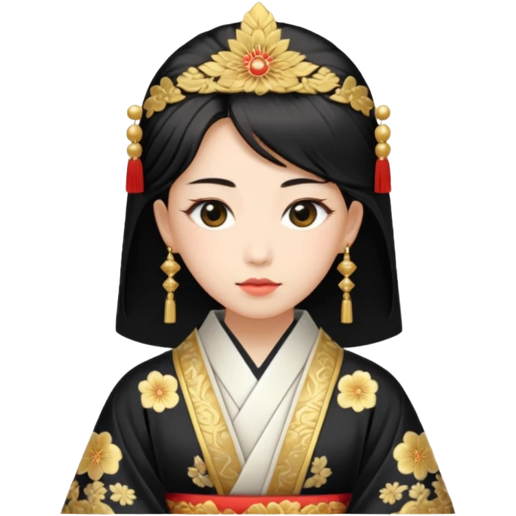 Japanese Princess in ceremonial robe emoji