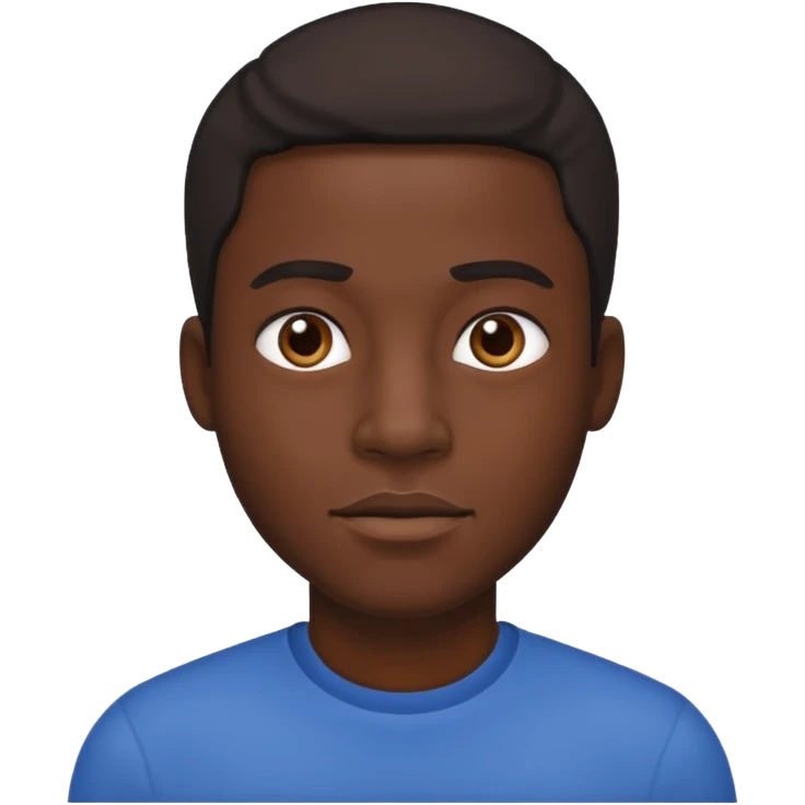 black man emoji