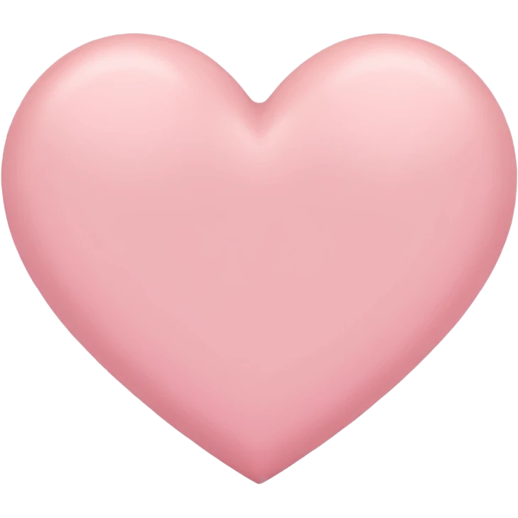 pastel pink heart emoji