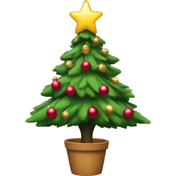 coquette Christmas tree emoji