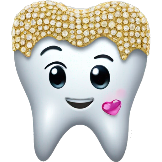 Tooth with bling emoji