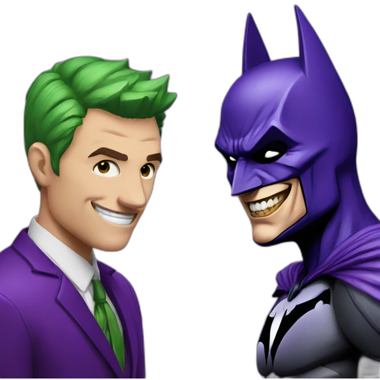 Batman and joker emoji