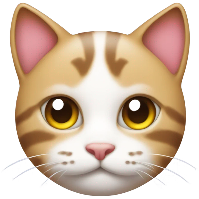 cute cat with hearts around his face emoji