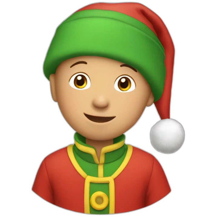 caillou de Noël  emoji