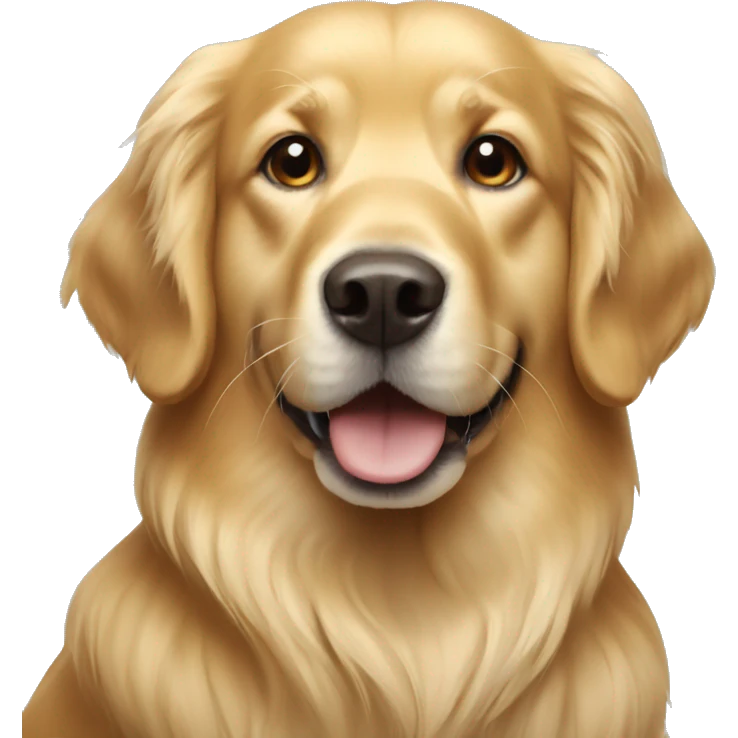Golden retriever dog  emoji