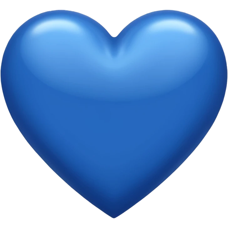 blue (royal blue shade) heart emoji