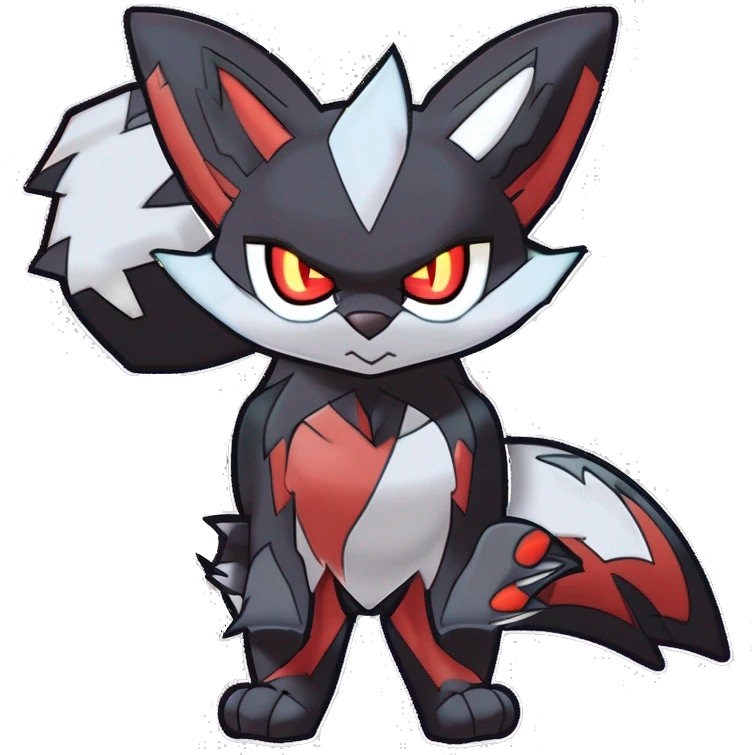 Noivern-Litten-Zorua-Zoroark-Nargacuga-Lycanroc-Torracat-Fakemon-hybrid emoji