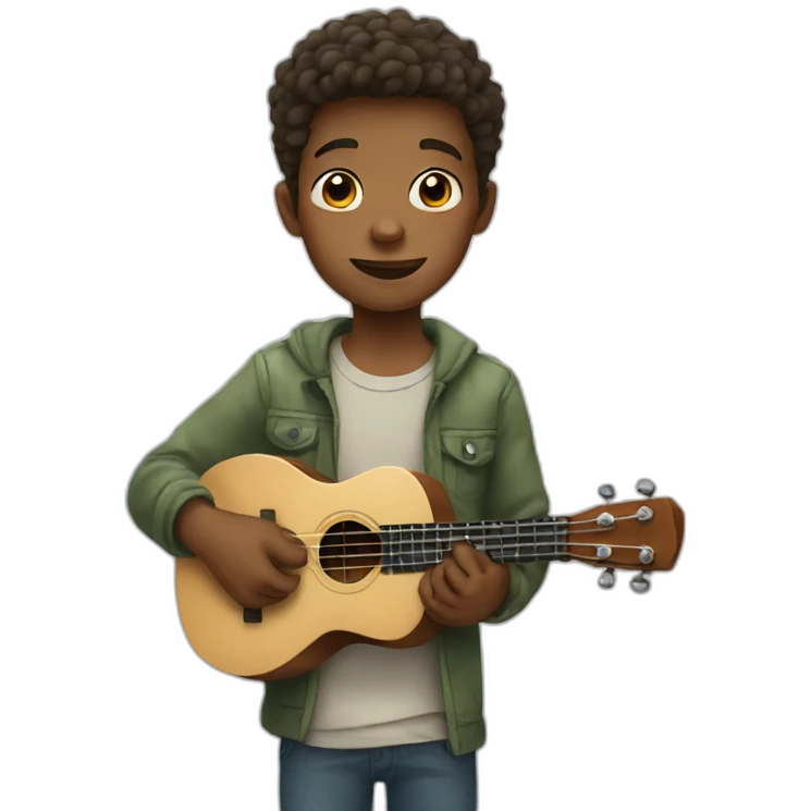 Boy with ukulele emoji