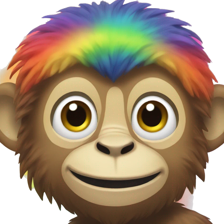 rainbow monkey  emoji